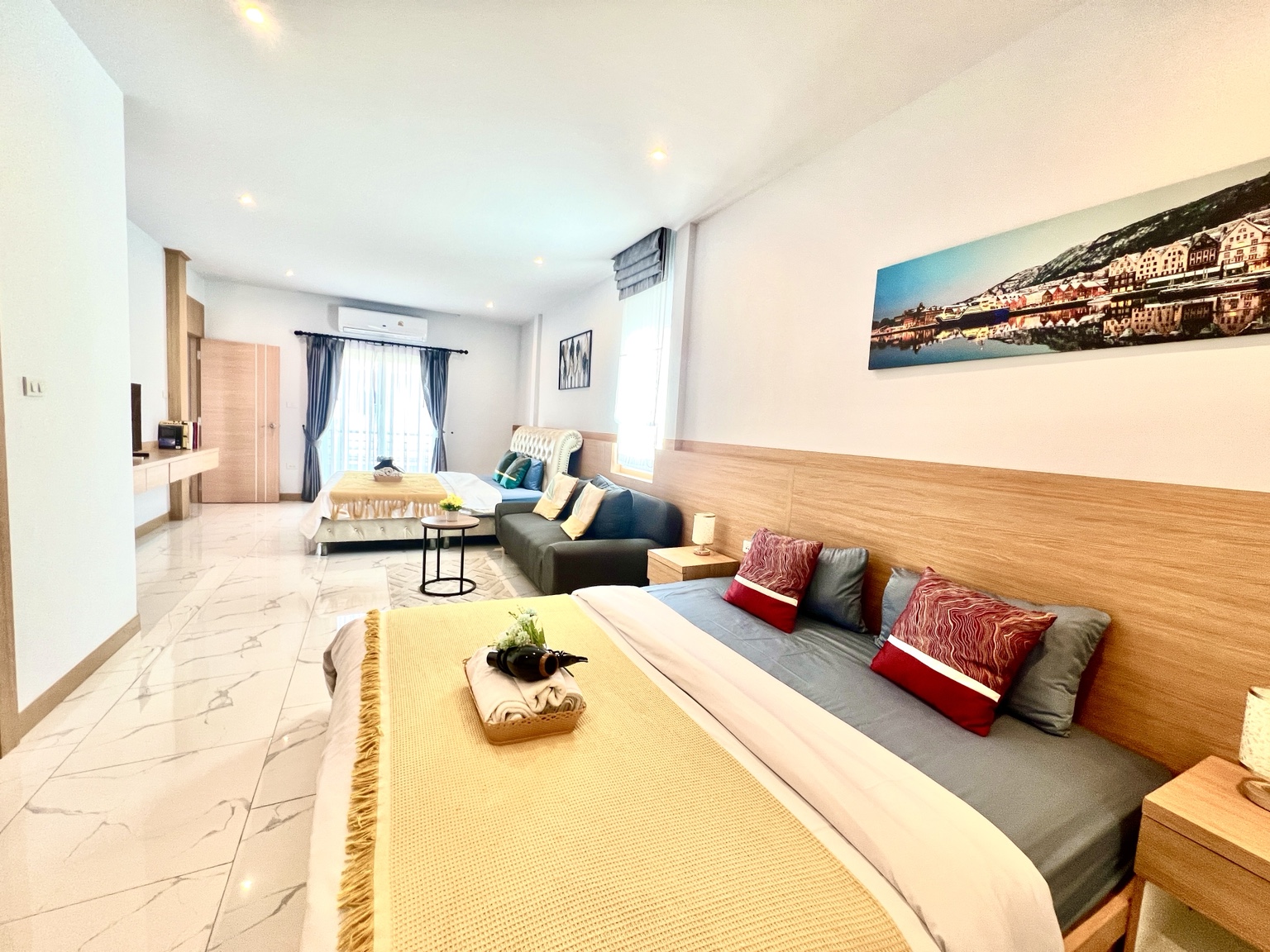 Spacious family bedroom