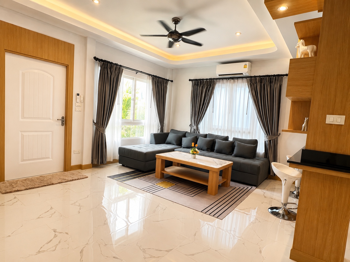 Bright modern living room