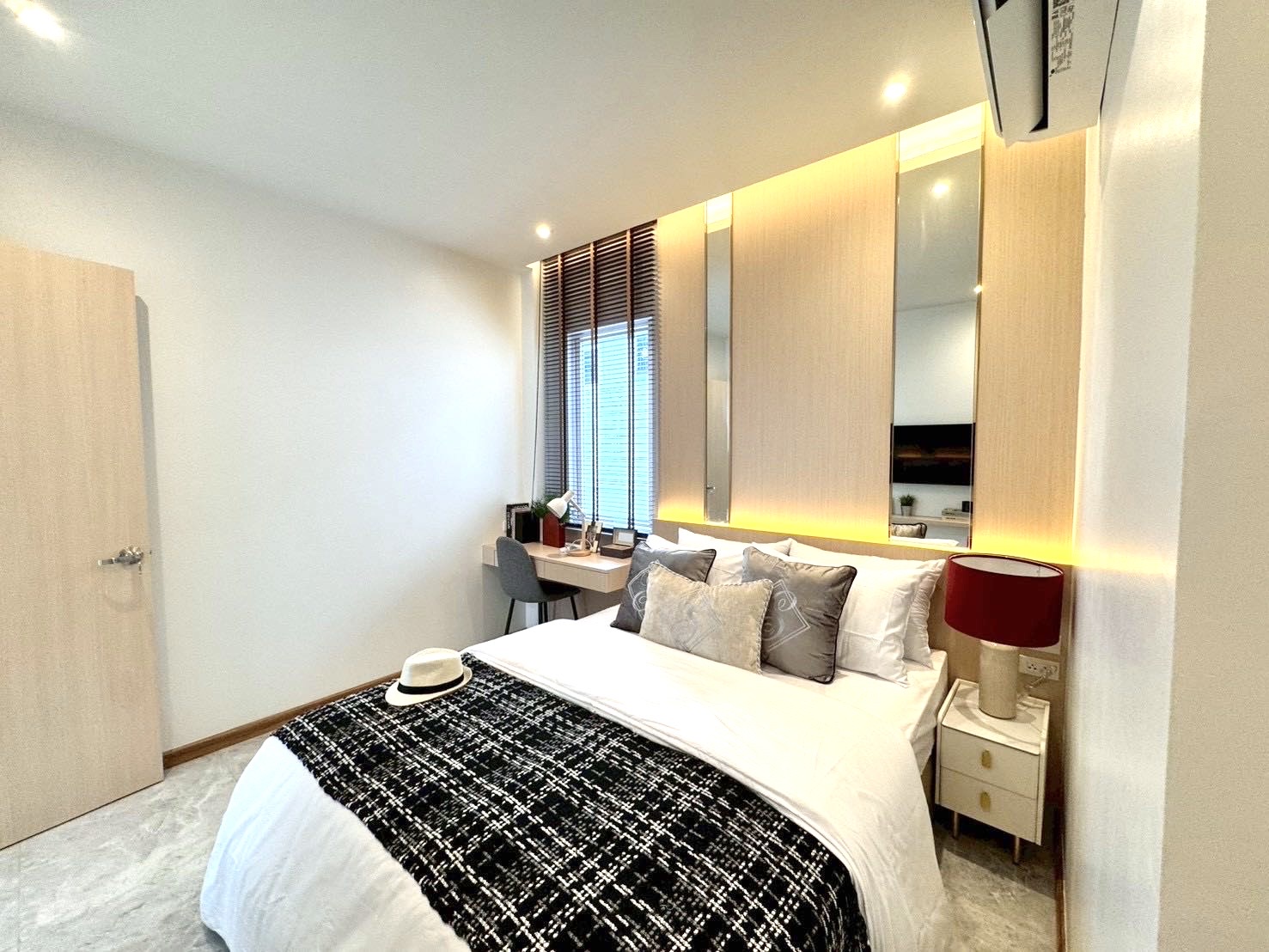 Comfortable modern bedroom