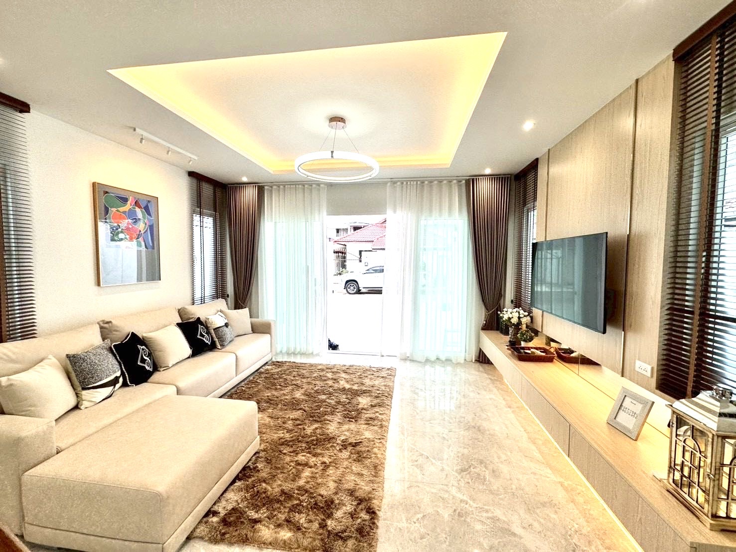 Bright modern living room